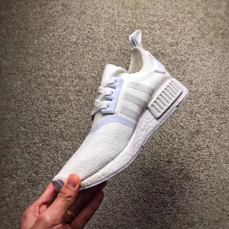 Authentic Adidas NMD R1 Primekint Triple White